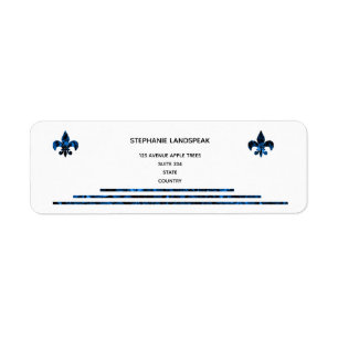 Sello Sapphire Blue Royal Fleur de Lys
