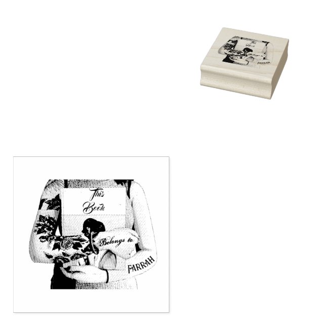 Sello Tattoo Bookworm de propiedad del libro Tatto (Sellado)