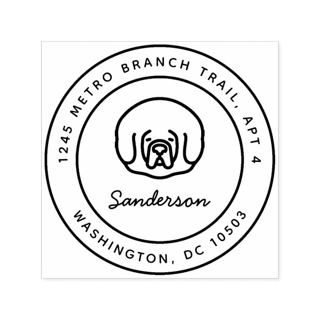 Sello tibetano de dirección de devolución de masti (Diseño)