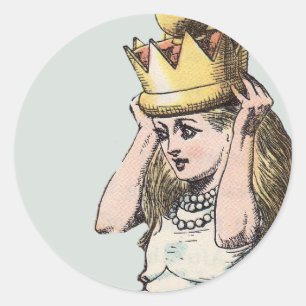 sello vintage alice en el sello de la etiqueta del