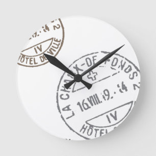 Sellos antiguos... reloj de pared