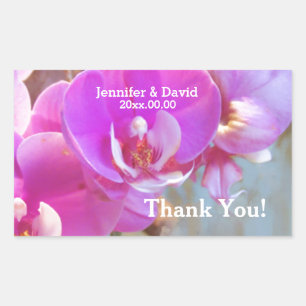 Sellos Bodas de orquídeas rosadas
