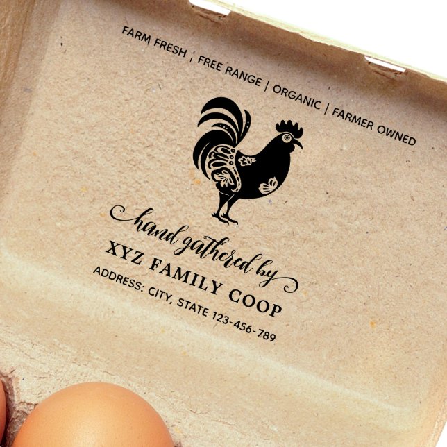 Sellos comerciales decorativos de pollo con guione (Subido por el creador)