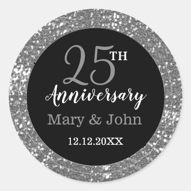 Sellos de aniversario de Boda de plata|25º anivers (Anverso)