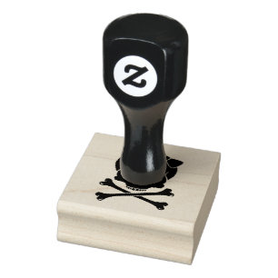 Sellos de arte de madera/cráneo