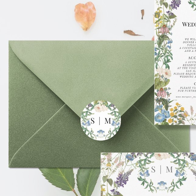Sellos de boda de primavera de la flor silvestre d (Subido por el creador)
