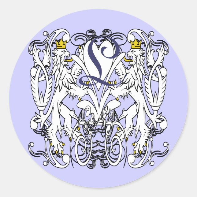 Sellos de Bodas del Renacimiento Rampant de León V (Anverso)