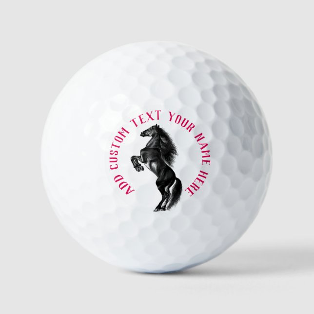 Sellos de caballo Bolas de golf Personalizado pers (Anverso)