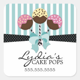 Sellos de caja de panadería de copas de pasteles c