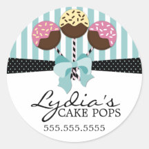 Sellos de caja de panadería de copas de pasteles c