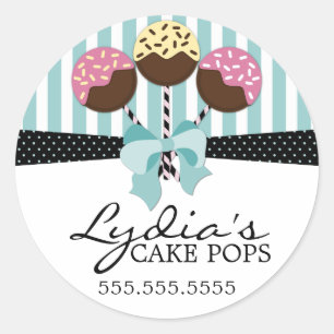 Sellos de caja de panadería de copas de pasteles c