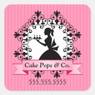 Sellos de caja de pasteles de copas de panadería