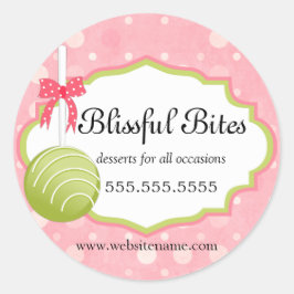 Sellos de caja de pasteles de copas de panadería