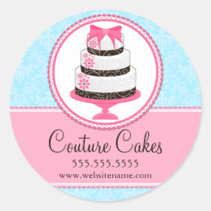 Sellos de caja de pasteles de costura