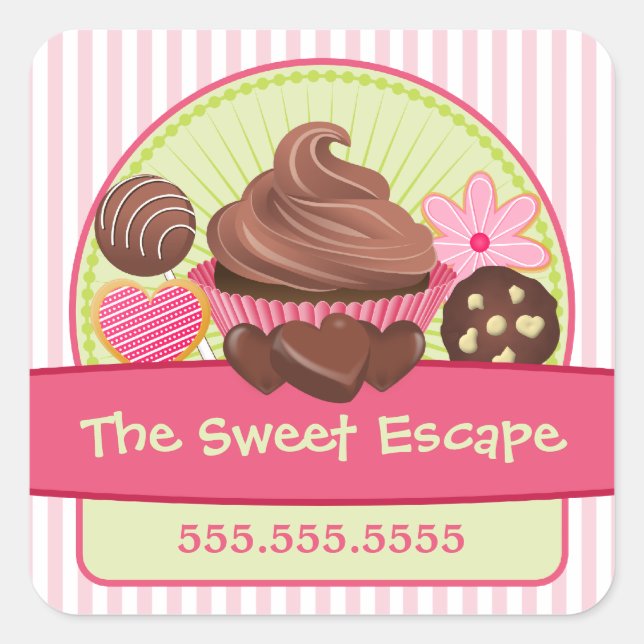 Sellos de caja de postres dulces (Anverso)