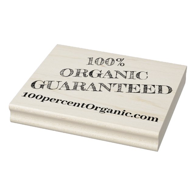 Sellos de caucho de madera - 100% Orgánicos Garant (Sello)