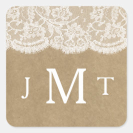 Sellos de colección de Bodas Kraft & Lace