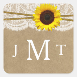 Sellos de colección Kraft, Lace & Sunflower