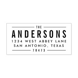 Sellos de dirección de impresión negrita