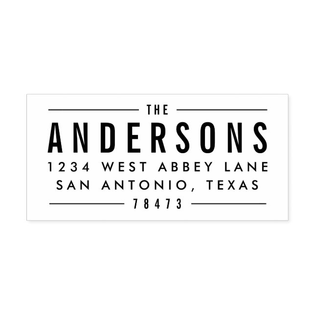 Sellos de dirección de impresión negrita (Diseño)