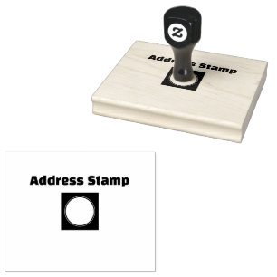 Sellos de dirección personalizados color negro aza
