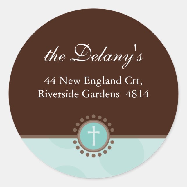 SELLOS DE DIRECCIONES PERSONALIZADAS :: polkadot 5 (Anverso)