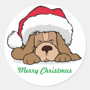 Sellos de diseño de temporada de Navidades de perr