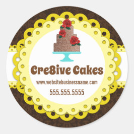 Sellos de embalaje elegantes para pasteles