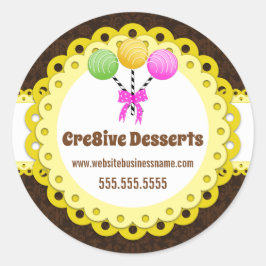 Sellos de empaquetado para pasteles elegantes