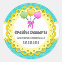 Sellos de empaquetado para pasteles elegantes