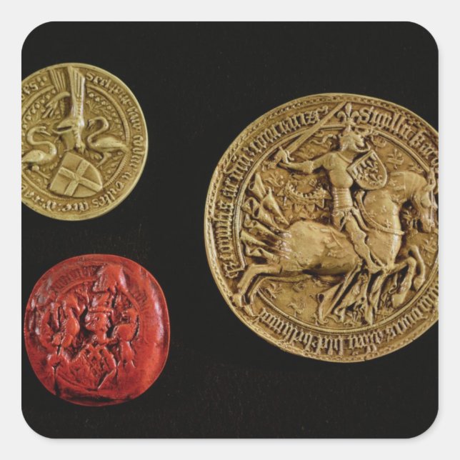 Sellos de Gilles de Laval Señor de Rais (Anverso)