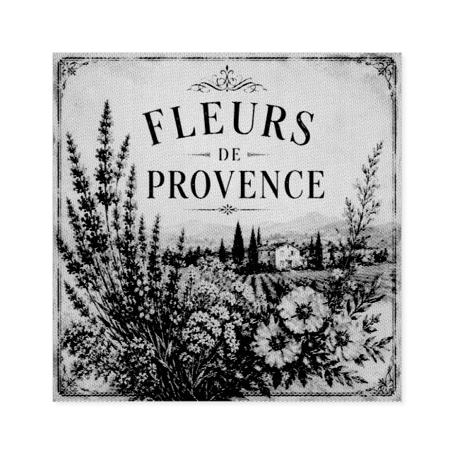 sellos de goma fleurs de provence (Impresión)