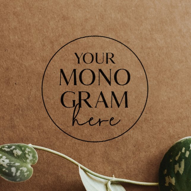 Sellos de goma para boda boho sencillos con monogr (MEGHAN Monogram Boho Simple Wedding Rubber Stamps)