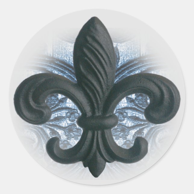 sellos de invitación "iron fleur de lis" de plata/ (Anverso)