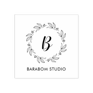 Sellos de negocios con monograma / logotipo minima