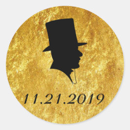 Sellos de oro de invitación a los Groomsmen