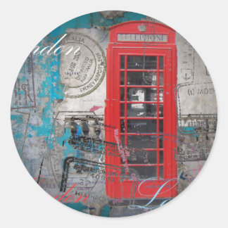 sellos de pasaporte Teléfono rojo de Londres