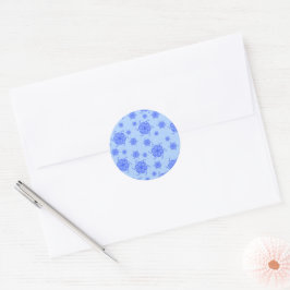 Sellos de pegatina monocromos FTF en azul