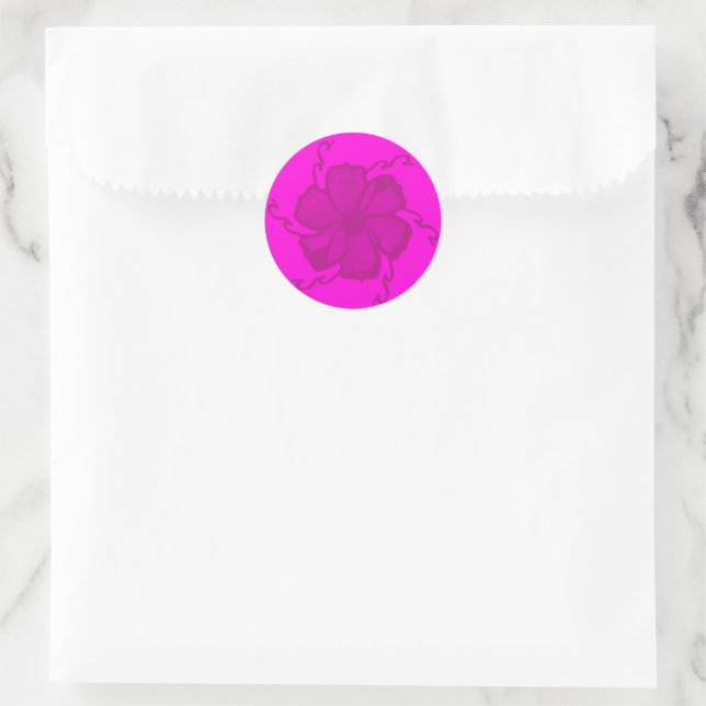Sellos de pegatina monocromos FTF en rosa caliente (Bolso)