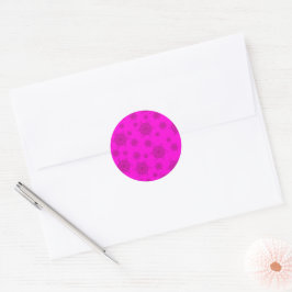 Sellos de pegatina monocromos FTF en rosa caliente