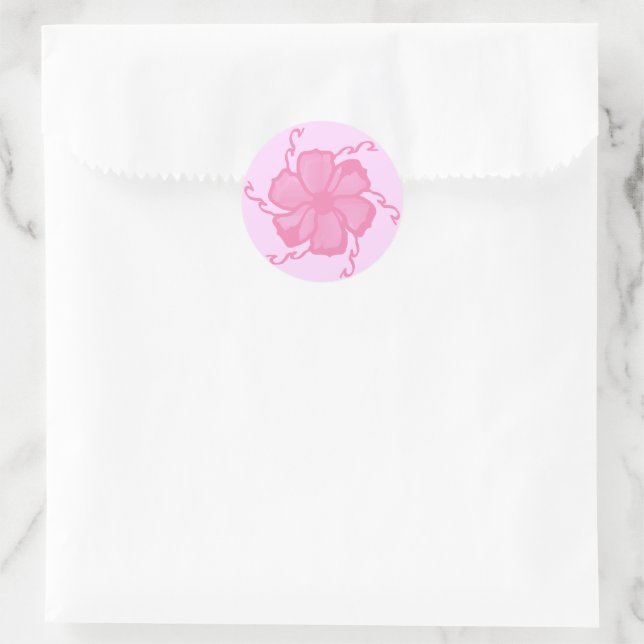 Sellos de pegatina monocromos FTF en rosa claro (Bolso)