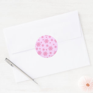 Sellos de pegatina monocromos FTF en rosa claro