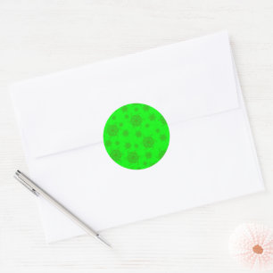 Sellos de pegatina monocromos FTF en verde