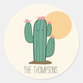 Sellos de Sobre de Cactus Saguaro Adorables Sticke