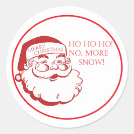 Sellos de sobre divertidos de Santa Navidad