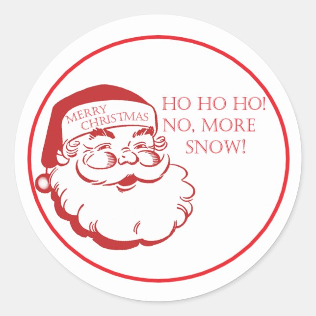 Sellos de sobre divertidos de Santa Navidad  (Anverso)