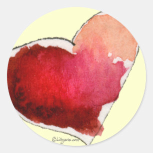 Sellos de sobres Crimson Love Hearts