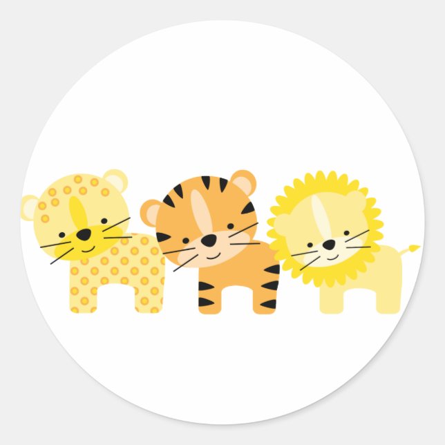 Sellos de Sobres de Gatos de la Jungla (Anverso)