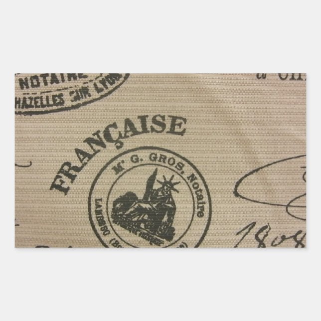 Sellos de viaje franceses (Anverso)