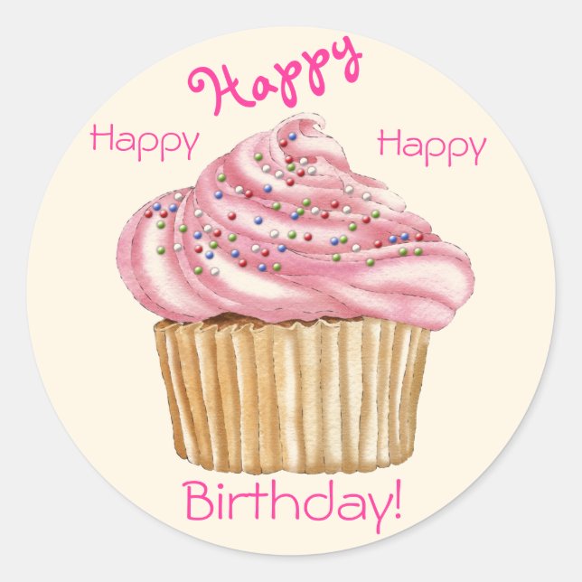 Sellos del regalo del feliz cumpleaños (Anverso)